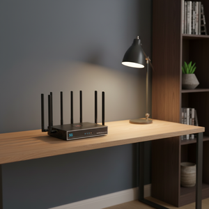 Router WiFi 6 AX3000 Dual Band OpenWrt per Casa e Ufficio, <span class=keywords><strong>Internet</strong></span> ad Alta Velocità, Crittografia Dati LAN, Router per Imprese - Product Image 1