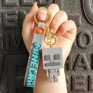 Anime dibujos animados MC Mine World figura de acción Q versión Mini Fidget ornamento vinilo PVC aleación mochila colgante <span class=keywords><strong>Mycraft</strong></span> llavero - Product Image 4