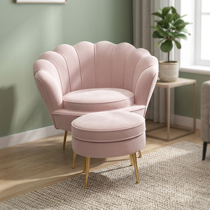 Leisure Chair Modern Nordic Small Sofa <b>Stool</b> Nail Salon Chair For Clothing Store <b>Bedroom</b> Popular Indoor Lounge Chair - Product Image 4