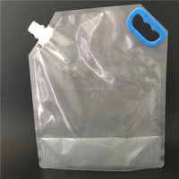 250ml 350ml 500ml emballage en plastique clair debout liquide jus de fruits boisson bec presseur avec bec pochette sacs