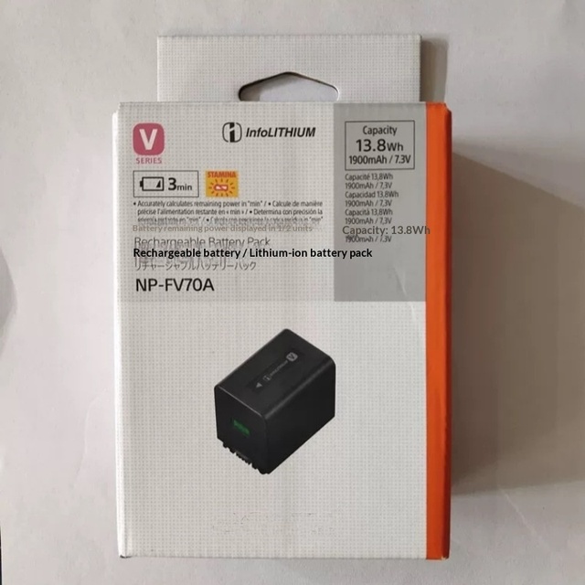 Hot-selling Fully Decoded NP-FV70A Camera Battery High-Capacity 1900mAh Lithium-ion 7.3V Rechargeable