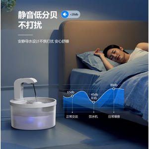 Fontaine à eau automatique SmartPetLove pour chats et chiens, ronde, noire et blanche, réutilisable, détachable, 0,85 kg, SPF-01-FW - Product Image 4