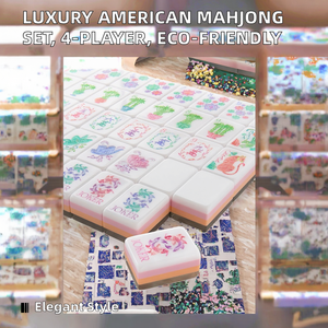 <span class=keywords><strong>2026</strong></span> 年最佳豪华美式亚克力麻将套装耐用便携式游戏桌环保防水娱乐牌 - Product Image 2