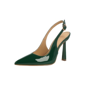 Nuovo Arrivo Sandali Donna con Tacco a Spillo Punta Affusolata Taglie Grandi in Pelle Verniciata Lucida Eleganti con Cinturino Posteriore e Fibbia <span class=keywords><strong>Neri</strong></span> Estivi - Product Image 5