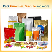 Máquina Envasadora Automática Multi-Línea para Dulces de Goma, Máquina de Llenado de Bolsas Doypack para Bolsas con Cierre/Bolsas Verticales/Mini Doypack