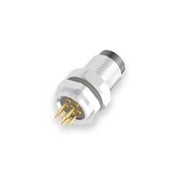 Connecteur étanche de vente chaude en gros d'usine avec le connecteur étanche rond de la prise 6pin M8 d'aviation de capteur de 6 noyaux pour la carte PCB