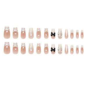 <span class=keywords><strong>Ongles</strong></span> press-on œil de chat rose français très tendance, <span class=keywords><strong>faux</strong></span> <span class=keywords><strong>ongles</strong></span> amande couvrants, en ABS, vente en gros, logo personnalisé, marque privée - Product Image 3