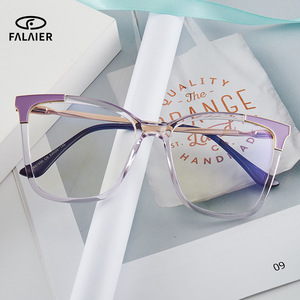 Montura de Gafas Falai Cat Eye TR90, Montura Completa, Protección Anti-UV y Luz Azul, Gafas Ópticas Unisex 87050 - Product Image 1