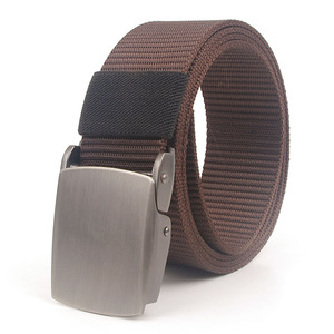 Venta caliente hebilla automática de lona para hombre versión coreana informal del cinturón de poliéster transpirable simple para deportes al aire libre - Product Image 3
