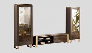 Soggiorno italiano di lusso <span class=keywords><strong>divano</strong></span> <span class=keywords><strong>con</strong></span> cornice dorata Villa moderna soggiorno imbottito <span class=keywords><strong>divano</strong></span> componibile per il tempo libero - Product Image 6