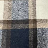 Chine Textile mode motif à carreaux en gros tissé Polyester laine Tweed tissu pour manteau d'hiver