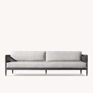 Ensemble de canapés de jardin en corde moderne et luxueux pour terrasse, salle à manger, bord de piscine, hôtels, parcs, restaurants, plages - Meubles de loisirs durables - Product Image 4