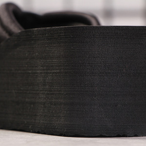 <span class=keywords><strong>Tongs</strong></span> plates tendance pour femmes, couleur unie, semelle épaisse, <span class=keywords><strong>noires</strong></span>, décontractées, simples, pour l'été - Product Image 3