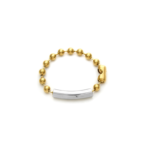 Fashion <b>Beaded</b> <b>Bracelet</b> 316L Stainless Steel PVD Gold Plating Sustainable Resistant Jewelry for Women and <b>Men</b> - Product Image 2