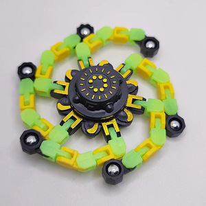 Wholesale LM Children's Plastic Spiral Finger Stress Relief <b>Toy</b> Mechanical Transforming Gyro Fidget Chain JY-25969 for Kids - Product Image 1