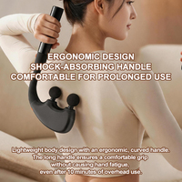 Masseur vibrant sans fil portable multifonctionnel 2-en-1 détachable, rechargeable, à double tête, type pistolet à marteaux