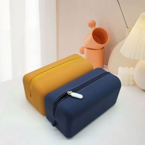 Professional Custom Silicone Cosmetic Brush Pouch Storage Bag Zipper Closure New Design Foldable Card Holder Coin <b>Purse</b> Fashion - Product Image 1