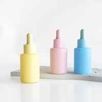 Flacon pulvérisateur en verre à épaule plate de 30 ml pour huiles essentielles et sérums, diffuseur à bâtonnets, revêtement UV, sérigraphie, soins de la peau de luxe