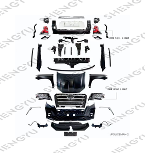 Parachoques de coche de alta calidad para Prado 2011-2017 Cambio a 2022 Parachoques de policía-hombre Parachoques Fender Auto Lámparas Rejilla de faldón lateral - Product Image 5