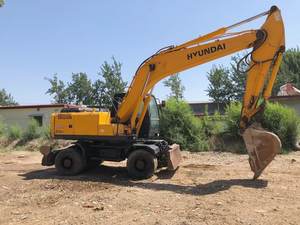 Excavadora de ruedas de segunda mano, excavadora de movimiento de tierras HYUNDAI 210W-7 210W-9 - Product Image 4