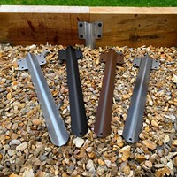 420 mm Länge, 2 mm Dicke, verstellbare Winkel-Schienenhalterung mit Erdspieß