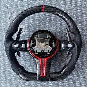 Volante Deportivo Personalizado de Fibra de Carbono y Cuero para Serie 1 F30/F31/F32/F20/E90/E92/E60/E71/E70/M3/M4/M5/M6 con Luces LED - Product Image 5