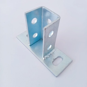 Base de <span class=keywords><strong>poteau</strong></span> sismique galvanisée <span class=keywords><strong>pour</strong></span> profilés 41x41 – Support métallique en acier du fabricant - Product Image 4