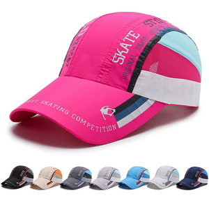 Haute Qualité Femmes Rose À Séchage Rapide Courir Sport Cap Queue de Cheval Premium Noir Mens Camionneur Chapeaux Impression Personnalisée - Product Image 1