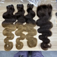 Extensions de cheveux naturels bruts vietnamiens non traités couleur blonde 613, mèches de cheveux humains vierges alignées avec les cuticules, fournisseur d'extensions de cheveux bruts