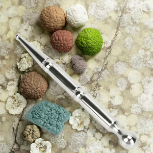 Sonda de Acero Inoxidable de Doble Cabezal Portátil y Enchufable para Acupuntura Auricular y Masaje de Drenaje de Meridianos Corporales - Product Image 3