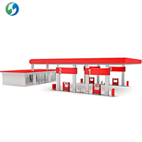 Estructura de Techo de Acero Estándar para Gasolinera, Personalizable OEM/ODM, con Especificaciones a Medida