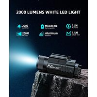 Lampe rechargeable EZshoot 2000 lumens réglable avec QD et recharge magnétique, accessoire de chasse