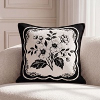 Housse de coussin tissée moderne de luxe pour canapé
