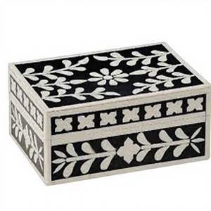 Indian Manufacturer & Exporter of Engraved Square Bone Inlay Christmas Jewellery <b>Packing</b> <b>Boxes</b> New Wholesale From India - Product Image 2