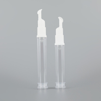 Bouteilles à pompe sans air en plastique blanc transparent de haute qualité 5 ml 10 ml 12 ml 15 ml pour les soins des yeux