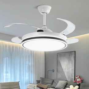 Ventilador de Techo LED Invisible Ajustable con Control Remoto de 5 Velocidades, 42 Pulgadas, Moderno, para Sala de Estar Interior, Precio Competitivo OEM/ODM 3 - Product Image 3