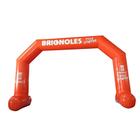 Ligne d'arrivée de début scellée à l'air Arche flottante gonflable en eau libre Entrée de jeux de sport gonflables pour l'événement de natation Swimathon