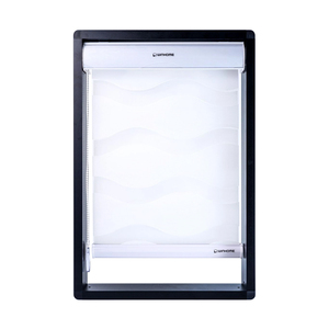 Store zébré motorisé jour-nuit ZB Normal System pour l'intimité et le contrôle de la lumière dans le salon - Product Image 3