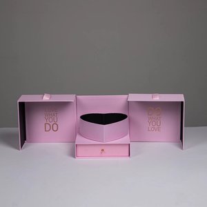 Boîte cadeau haut de gamme à double tiroir pour fleurs préservées, design LOVE YOU DO DO YOU LOVE, pour la Saint-Valentin et les fêtes - Product Image 5