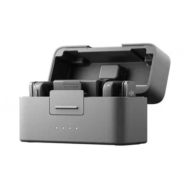 Mic Mini (2 TX + 1 RX + Charging Case) Wireless Microphone Noise Cancelling Automatic Limiting for Vlog Streaming