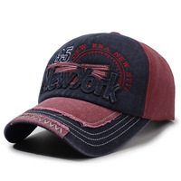 Gorra de béisbol retro de 6 paneles con letras, de algodón, ajustable, unisex, estilo hip hop, para primavera y verano, streetwear, venta al por mayor, con acabado lavado y detalles metálicos.