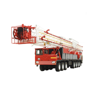 Unité de levage de qualité supérieure XJ550, Foreuse rotative ZJ15 100t 110t 1500m, Substructure montée sur remorque à quatre roues pour le pétrole - Product Image 2