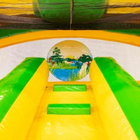 Videur gonflable Crocodile Combo gonflable Videur Toboggan Maison de rebond Location de jardin Fête PVC Unisexe
