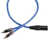Câble audio stéréo RCA vers 6,35 mm, bleu, tressé, blindé OFC, pour amplificateur de guitare, mixeur, scène, karaoké, équipement DJ