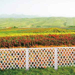 ZSTARR Écologique Blanc Vinyle PVC Faux <span class=keywords><strong>Bois</strong></span> Palissade Extensible <span class=keywords><strong>Pliable</strong></span> <span class=keywords><strong>Treillis</strong></span> Maille Jardin Cour Extérieur Utilisation Intérieure - Product Image 6