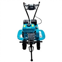 Mini tractor de arrastre tipo 800 TL1WG3.8 50FQ con motor de gasolina y caja de cambios con transmisión por cadena, equipo agrícola para surcos estrechos.