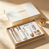 Boîte d'emballage cosmétique de luxe avec couvercle et base rigides personnalisés, boîte cadeau pour soins de la peau, boîte d'emballage en papier pliable, service OEM ODM