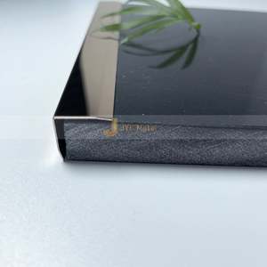 EX726 L Shaped Stainless Steel Tile Edge Trim Metal <b>Corner</b> Strip for Wall Ceramic Tile Decorative Finish - Product Image 1