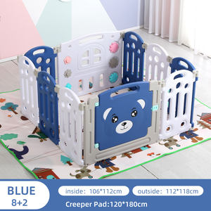 Corralito de bebé grande con estera, valla cuadrada <span class=keywords><strong>para</strong></span> patio de juegos, protección plegable, estándar europeo - Product Image 5