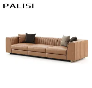Modern Leather 4 Seat Sofa Couch Italian Design Luxury Chesterfield Sectional Sofa Set Fabric Velvet China Sofa Set Supplier